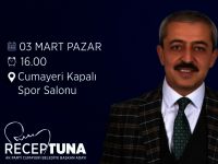 Başkan Adayı Recep Tuna projelerini tanıtacak