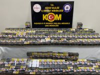 340 Paket kaçak sigaraya el konuldu