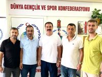 Konfederasyon Başkanı Aygündüz ile bir araya geldiler