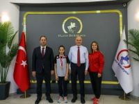 Başkan Özlü, Balkan Şampiyonu Judocu Erva Eren’i ağırladı