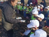 4-6 yaş Kur’an kursu öğrencileri fidan dikti