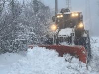 Düzce’de kar nedeniyle 37 köy yolu ulaşıma kapandı