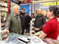 Vali Makas, esnafları gezdi vatandaşlar sohbet etti