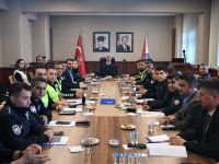 Düzce Emniyetinde güvenlik ve asayiş toplantısı