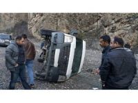 Yemek Aracı Takla Attı